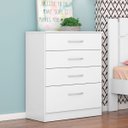 Ver imagem 1 de Cômoda Multiuso Moderna 62 Cm 4 Gavetas - Demóbile Astral:branco