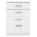 Ver imagem 6 de Cômoda Multiuso Moderna 62 Cm 4 Gavetas - Demóbile Astral:branco