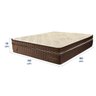 Colchão Casal 138x188x36 Mediterrâneo Prorelax Molas Ensacadas Euro Pillow One Face - Marrom/branco - 5