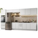 Ver imagem 3 de Armário de Cozinha Completa 400cm Branco Veludo Lux da Thauane Madesa