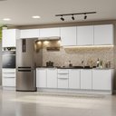 Ver imagem 2 de Armário de Cozinha Completa 400cm Branco Veludo Lux da Thauane Madesa