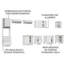 Ver imagem 5 de Armário de Cozinha Completa 400cm Branco Veludo Lux da Thauane Madesa