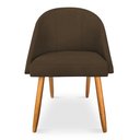 Ver imagem 3 de Cadeira de Jantar Bela Suede Pés Palito Castanho Pallazio
