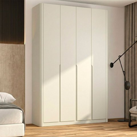 Guarda Roupa Bend em Mdf 190x240cm 4 Portas 3 Gavetas Luna C801