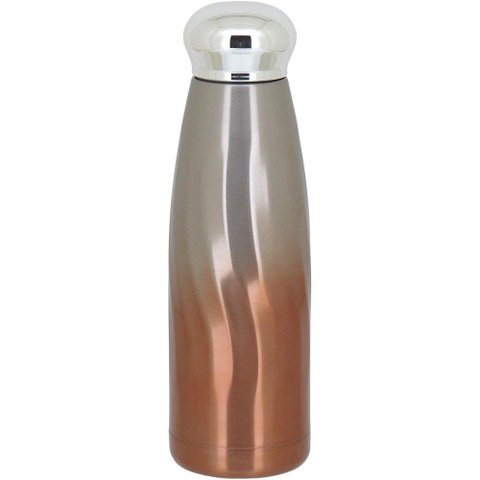 Trenton Garrafa Térmica 22x6x6cm 380ml Inox Laranja Parede Dupla