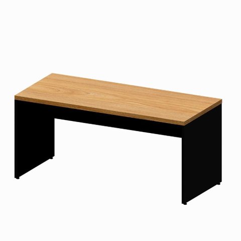 Mesa 1,60m X 0,70m Escrivaninha Pés Painel 100% Mdf F5 Cor:freijó com Preto
