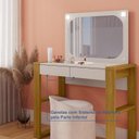 Ver imagem 7 de Penteadeira com Espelho e LED Cristal Marrom/Carvalho Oro/Off White