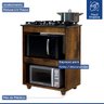 Balcão para Cooktop 5 Bocas 2 Nichos para Forno Siena - Kaike - 4