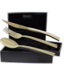 Ver imagem 1 de Faqueiro Ravel Aço Inox Champanhe com Estojo Madeira 101pç Fracalanza