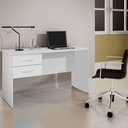 Ver imagem 2 de Mesa de Escritório Secretária 2 Gavetas Branco Formimóveis