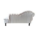 Ver imagem 6 de Recamier Decorativo Divã Amsterdã 147cm Lado Direito Bouclé Bege