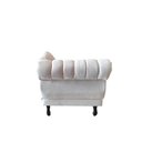 Ver imagem 7 de Recamier Decorativo Divã Amsterdã 147cm Lado Direito Bouclé Bege