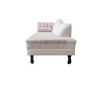 Ver imagem 5 de Recamier Decorativo Divã Amsterdã 147cm Lado Direito Bouclé Bege