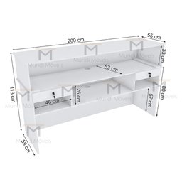 BALCÃO LOJA ATENDIMENTO 55 CM M329.B (CAIXA, LOJA, VALET) MUNDI MOVEIS - 4