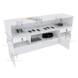 BALCÃO LOJA ATENDIMENTO 55 CM M329.B (CAIXA, LOJA, VALET) MUNDI MOVEIS - 2