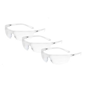 Óculos de Proteção Incolor Ultralight Antirrisco Msa - Kit C/3un