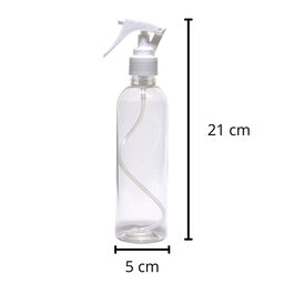 2 Frascos Borrifador Spray 250ml Cilíndrico Alto Mg - 4