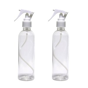 2 Frascos Borrifador Spray 250ml Cilíndrico Alto Mg