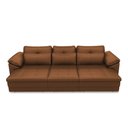 Ver imagem 6 de Sofá Retrátil Elétrico Sala de Estar Nolan Bipartido 297cm Conforto Premium em Couro Caramelo G58 -