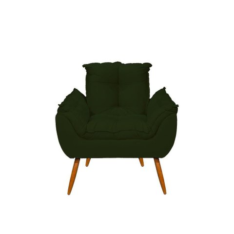 Poltrona Opala Cadeira Decorativa Balaqui Decor Verde