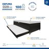 Cama Box Baú com Colchão de Espuma Acoplado e Auxiliar de Espuma Copenhague Solteiro 88cm - 5