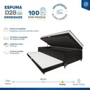 Ver imagem 6 de Cama Box Baú com Colchão de Espuma Acoplado e Auxiliar de Espuma Copenhague Solteiro 88cm