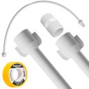 Ver imagem 6 de Engate Mangueira Flexível para Descarga 60cm X 1/2" Branco + Fita Veda Rosca