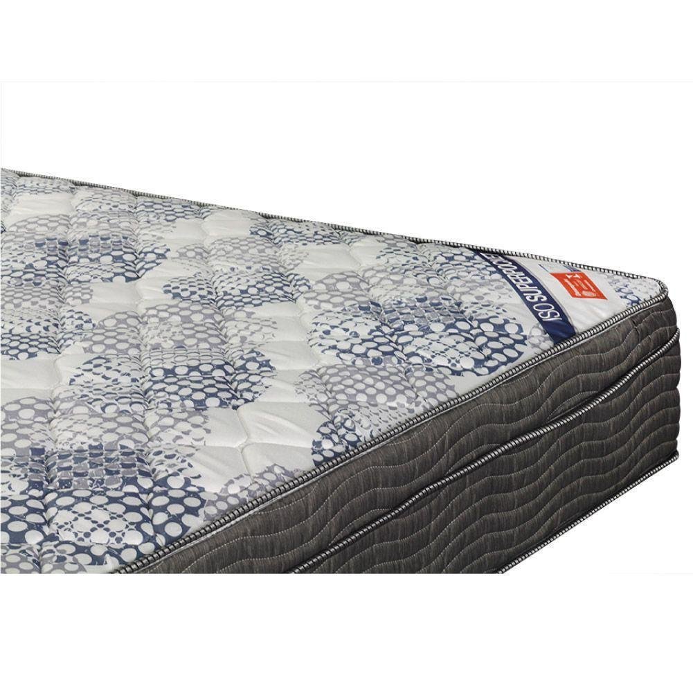 Cama Box Com Baú Casal + Colchão De Molas Ensacadas - Ortobom - ISO SuperPocket 138cm Preto - 5