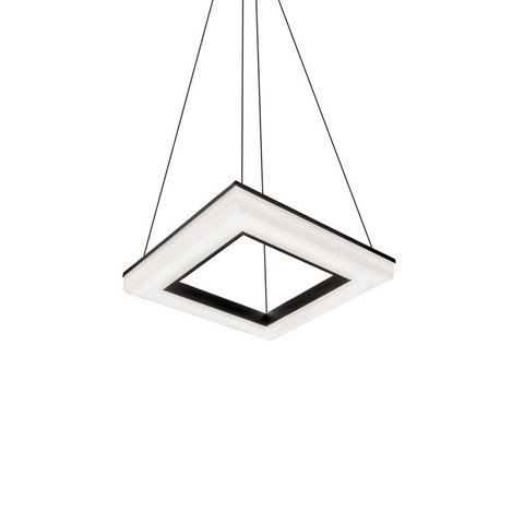 Lustre Pendente Newline Pixel 496 LED Bivolt Preto 3000K Luz Amarela