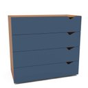Ver imagem 4 de Cômoda Organizadora 90cm com 4 Gavetas 240823 Linha Porto Politorno