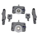 Ver imagem 7 de Kit para Porta de Correr Joelini Jp240 Guia Normal Acabamento Moveis Mdf