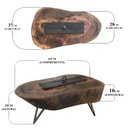 Ver imagem 2 de Aquecedor Ecológica Artesanal Madeira Rústica e Pés em Ferro