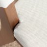 Conjunto com 4 Cadeiras de Madeira Maciça Estofada Ella - Natural C/ Linho Off White - 7