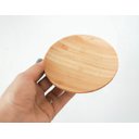 Ver imagem 3 de Prato De Bambu Pires Porta Copos Petisqueira Verona 11cm Lyor