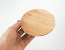 Ver imagem 3 de Prato De Bambu Pires Porta Copos Petisqueira Verona 11cm Lyor