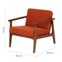 Ver imagem 3 de Poltrona para Sala de Estar Madeira Maciça Won