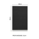 Ver imagem 3 de Armário de Cozinha Aéreo 40 cm 1 Porta Branco/Preto Glamy Madesa