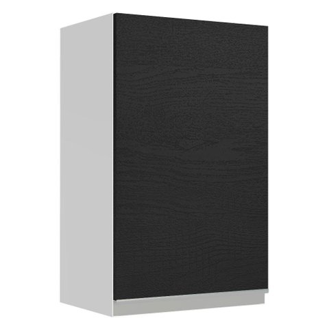 Armário de Cozinha Aéreo 40 cm 1 Porta Branco/Preto Glamy Madesa
