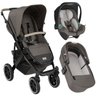 Carrinho Bebê Passeio Salsa 4 Travel System Reclinável + Bebê Conforto + Moisés Diamond Abc Design C - 1