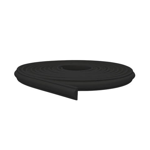 Rodameio Boiserie Eva Autocolante 2,3cm Preto Fosco 10 Metros