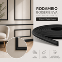 Ver mais imagens de Rodameio Boiserie Eva Autocolante 2,3cm Preto Fosco 10 Metros