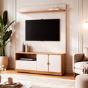 Ver imagem 5 de Estante Home Valdemóveis Monza 2 Portas 1 Gaveta Tvs até 55"