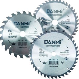 Kit 3 Lamina Disco de Corte Prata Circular Aço 180/180/230mm
