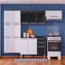 Ver imagem 1 de Cozinha Itatiaia Luce Compacta 4 Pecas Branco/preto Paneleiro Armario Aereo Gabinete