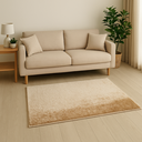 Ver imagem 1 de Tapete Esplendor Antiderrapante 100% Poliéster 100x140cm Jolitex - Esplendor Bege
