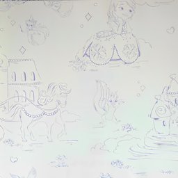 Papel de Parede Disney Princesas 7626 - 1