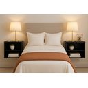 Ver imagem 2 de Mesa Cabeceira Criado Suspenso Mudo Mesinha Quarto Cama Mdf Fosco:preto