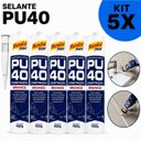 Ver imagem 1 de Kit 5 Adesivo Selante PU 40 Branco Mundial Prime 400ml