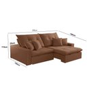 Ver imagem 3 de Sofá 290 Cm Braço 25 Cm Retrátil e Reclinável Império Meu Sofá Online