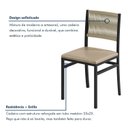 Ver imagem 7 de Conjunto Sala de Jantar Mesa 8 Cadeiras Tampo de MDF Itália Barcelona Bege Rami/Pérola/Preto